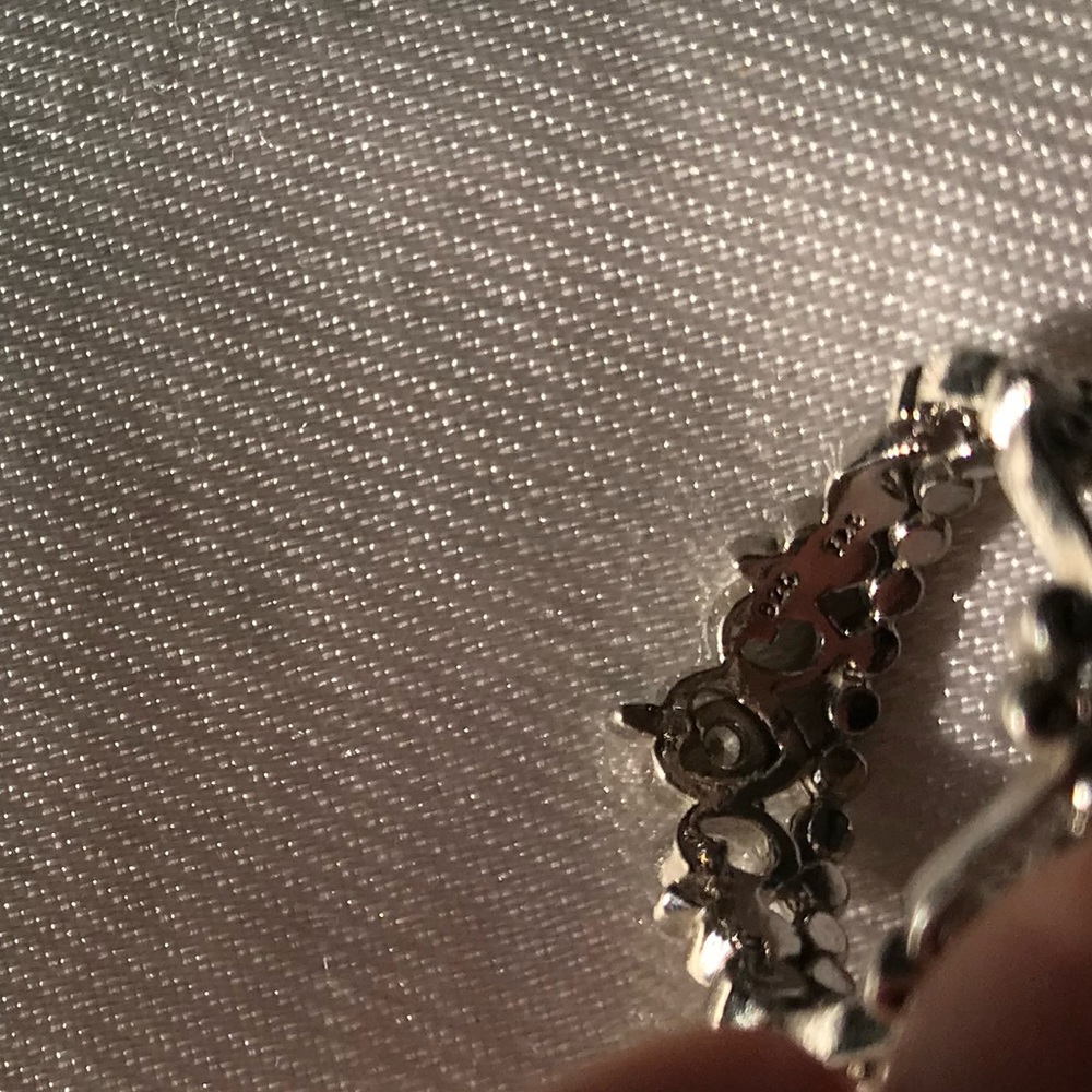 Sterling silver crown heart detailing shape ring 6 - Picture 6 of 6